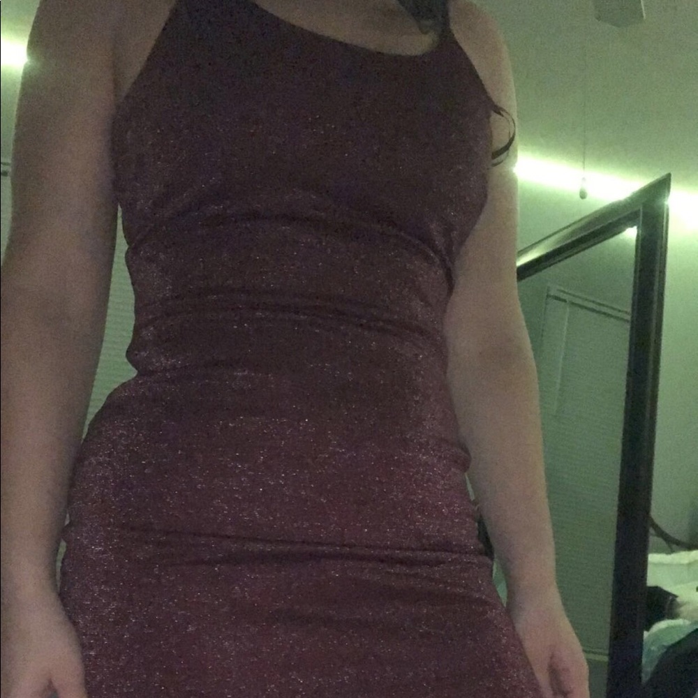 Red sparkle dress